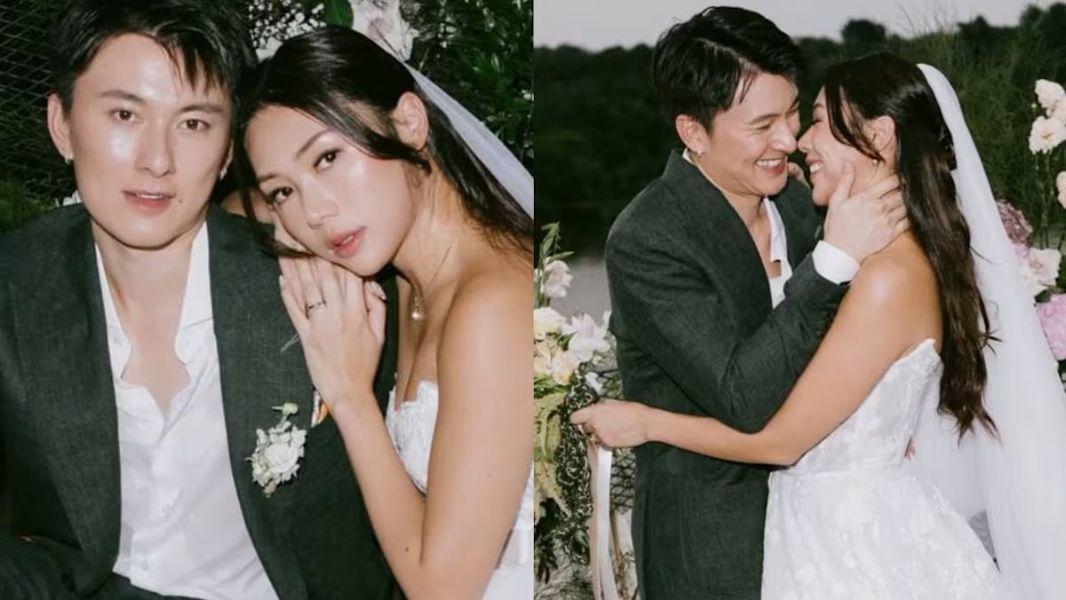 Celebrity duo Edwin Goh and Rachel Wan unveil pre-wedding photos inspired by Taylor Swift, captured in Mandai.