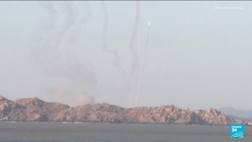 Chinese live-fire military drills near Taiwan begin second day.