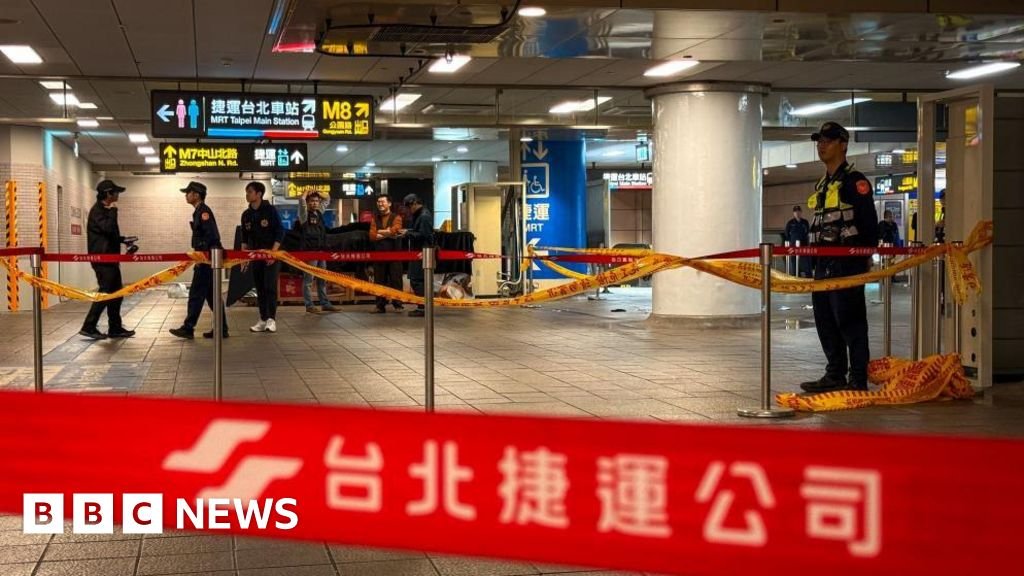 Knife assailant takes three lives following smoke bomb attack in Taiwan subway.