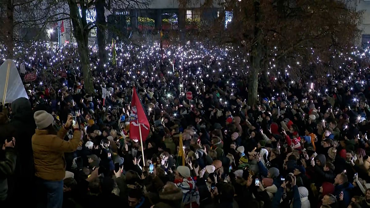 Lithuania Sees Mass Protest Against Revisions to Public Broadcaster Legislation