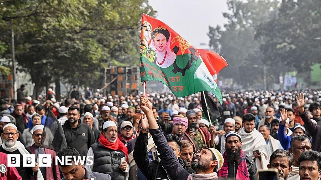 Massive turnout pays tribute to Bangladesh's first female Prime Minister at her state funeral.