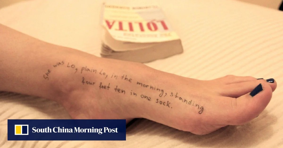 New Epstein Images Reveal Lolita Quotes Inscribed on Woman's Foot and Body