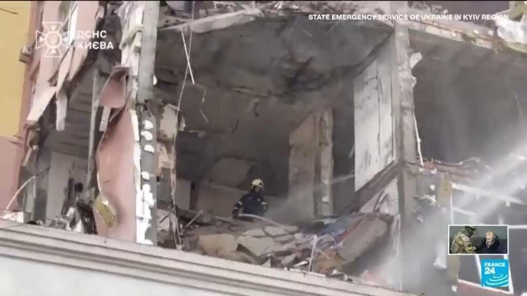 Russian Drones and Missiles Strike Ukraine as Zelensky Prepares for US Visit