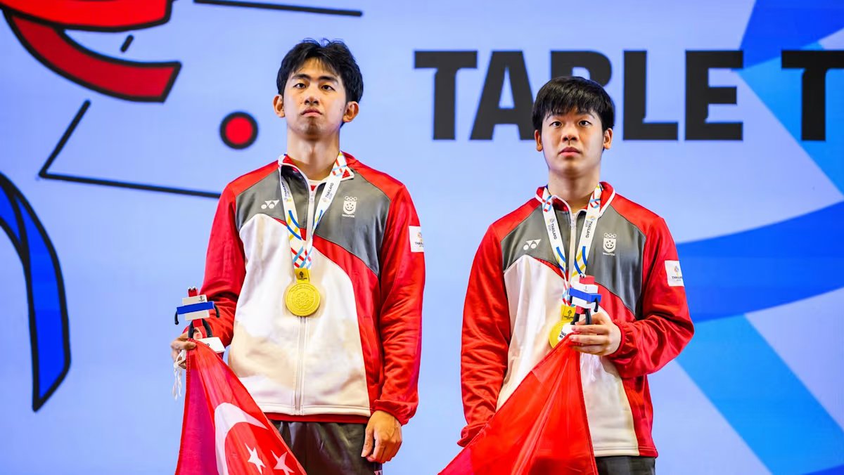 Singapore triumphs over Malaysia in SEA Games mixed doubles and men's doubles table tennis events.