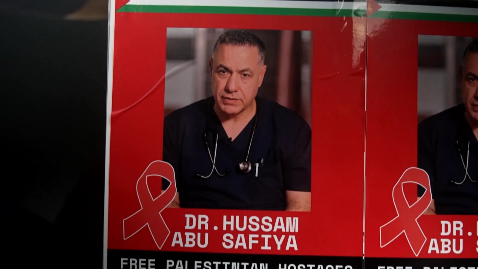 Vigil with 'Red Ribbon' Honors Palestinian Prisoners Detained by Israel