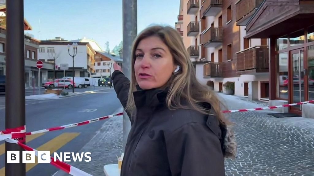 BBC Covers the Scene of Fire at Swiss Resort Bar