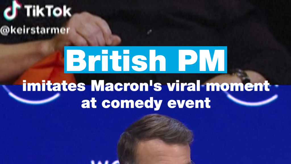 British PM Channels Macron's Viral Sunglasses Moment at Davos