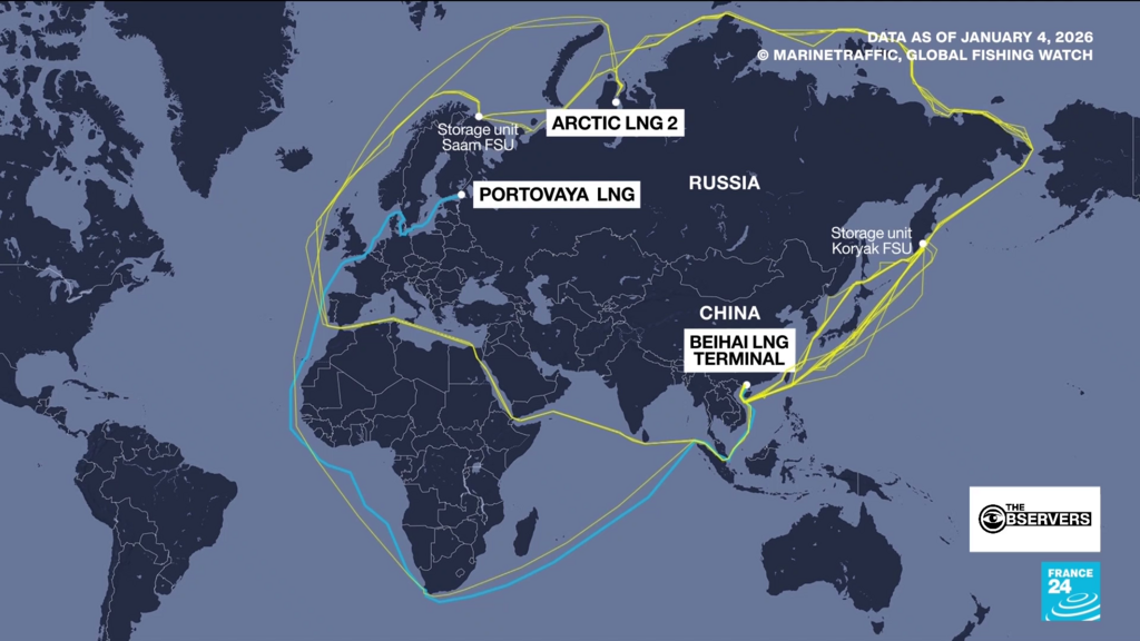 Monitoring Vessels Transporting Sanctioned Russian LNG to China