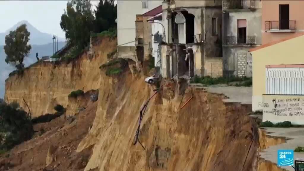 Sicilian Town on Edge as Massive Landslide Threatens to Expand