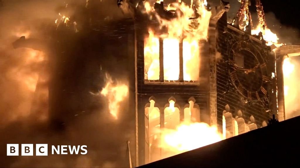 Watch: Fire Devours Historic Amsterdam Church on New Year's Eve