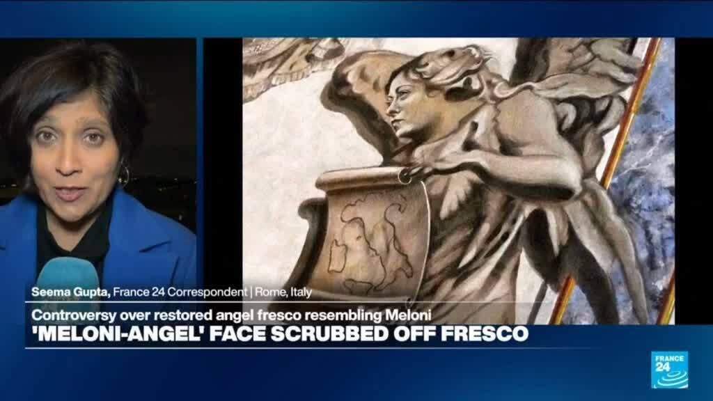 Artist erases Meloni church fresco following backlash