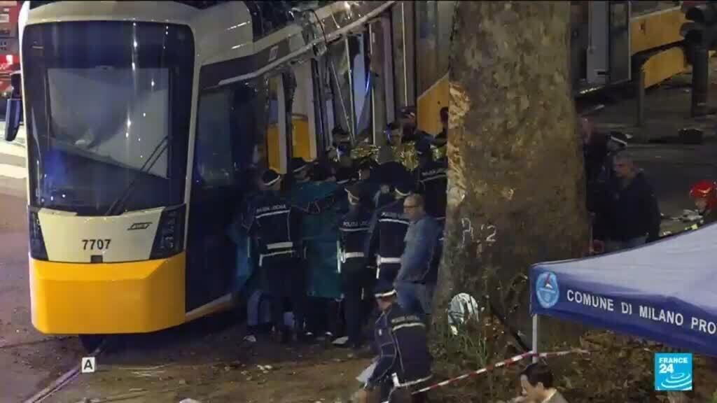 Tragic Milan Tram Derailment Collides with Building, Resulting in Two Fatalities