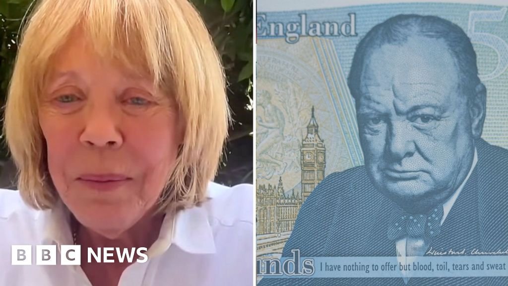 Churchill's Granddaughter Pleased to See His Image Replaced on the £5 Note