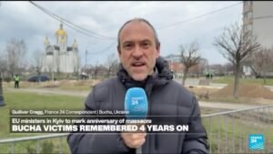 EU Ministers Honor Bucha Victims and Strengthen Commitment to Ukraine