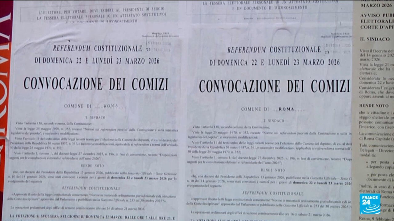 Italy Holds Crucial Referendum on Judicial Reform, a Key Challenge for PM Meloni