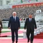 Lukashenko welcomed by Kim Jong Un during his inaugural trip to North Korea