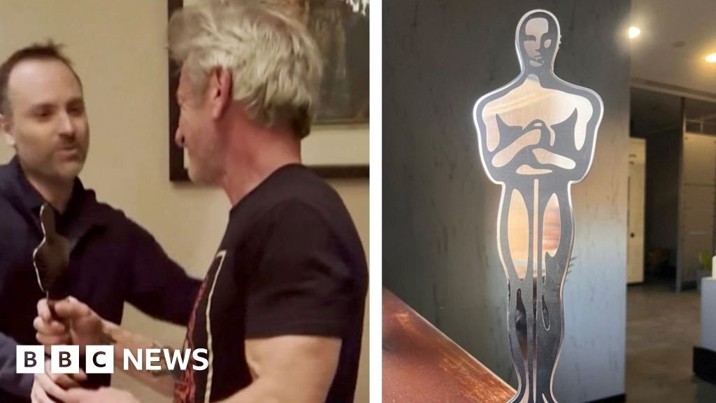 Sean Penn Accepts Oscar in Ukraine After Missing the US Ceremony