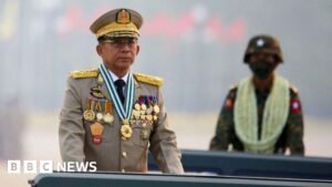 Coup Leader of Myanmar, Sparking a Harsh Civil War, Assumes Presidency