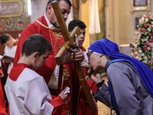 Good Friday Observances by Palestinian Christians in Gaza