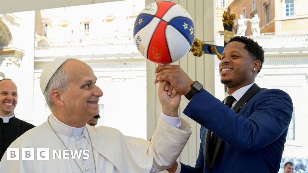 Pope Leo XIV Shows Off Basketball Skills with Harlem Globetrotters' Assistance