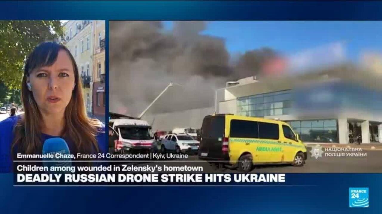 Children Injured in Russian Drone Strike on Zelensky's Hometown