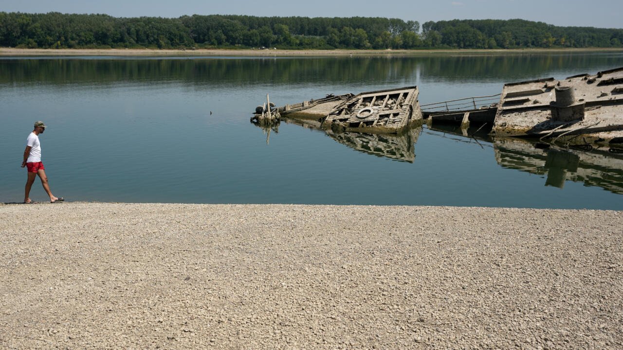 Drought Unveils WWII Ships and Strands Boats as Europe's Rivers Reach Record Low Levels