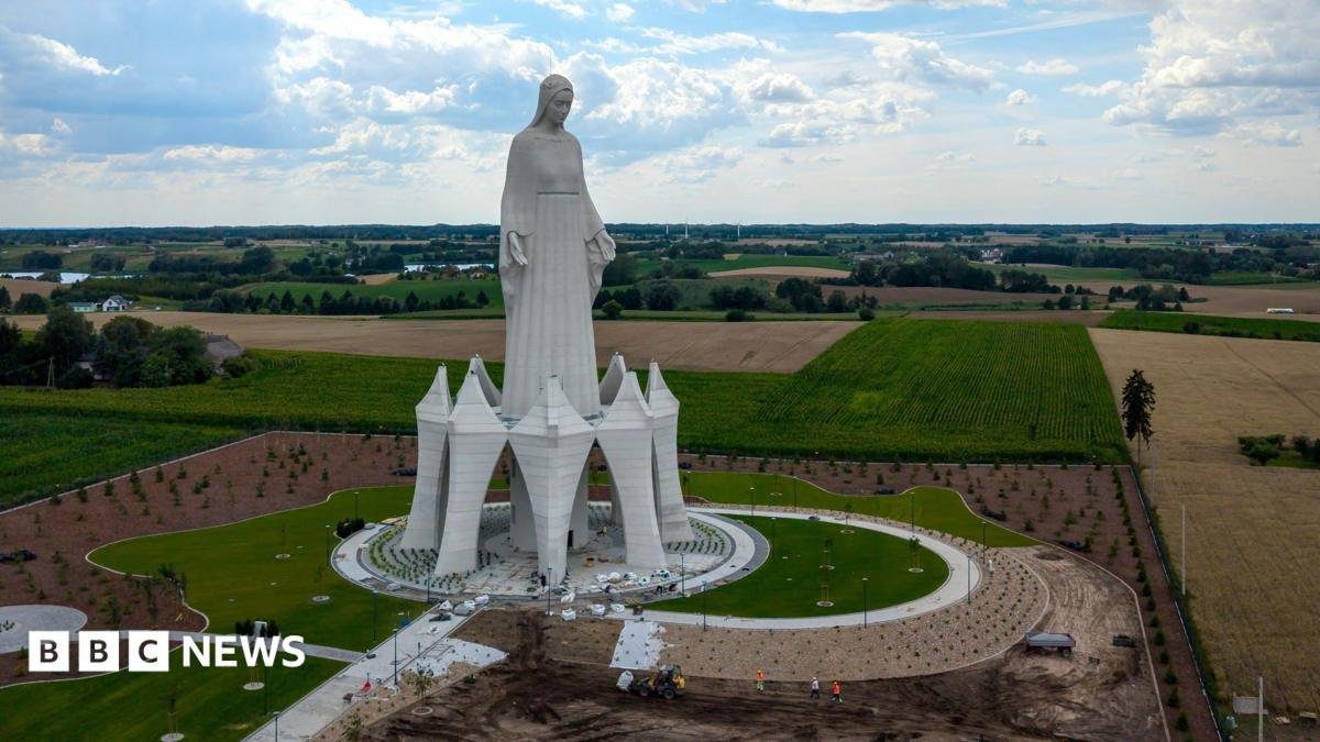 Poland Celebrates the Unveiling of Europe's Highest Virgin Mary Statue in a Quaint Rural Setting