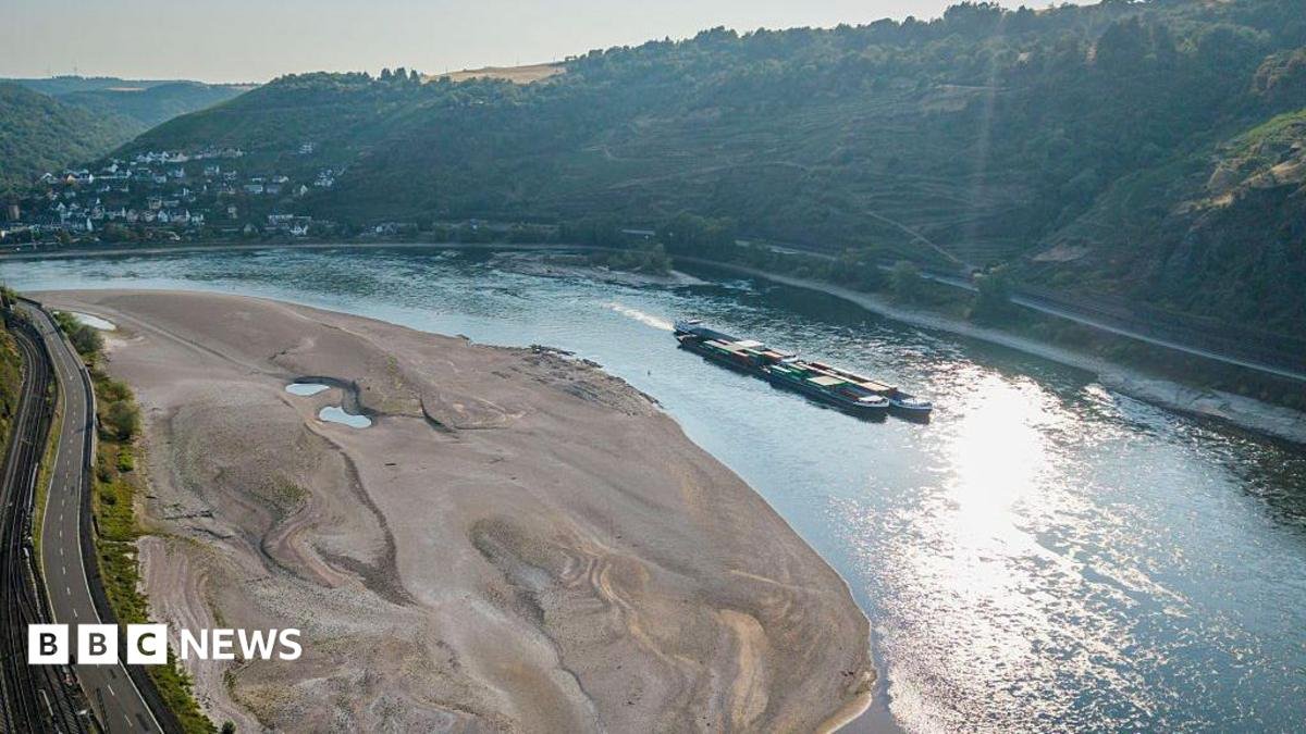 Rhine Falls Hits Historic Low Due to Drought Impacting Europe's Rivers