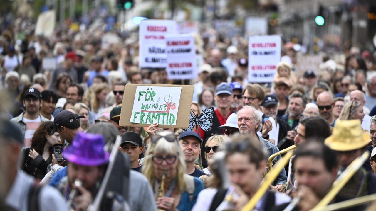 Swedes Unite in Massive Protests Against Climate Policies Before General Election