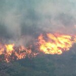 Forest Fire in Central Colombia Puts Tourist Town of Villa de Leyva at Risk