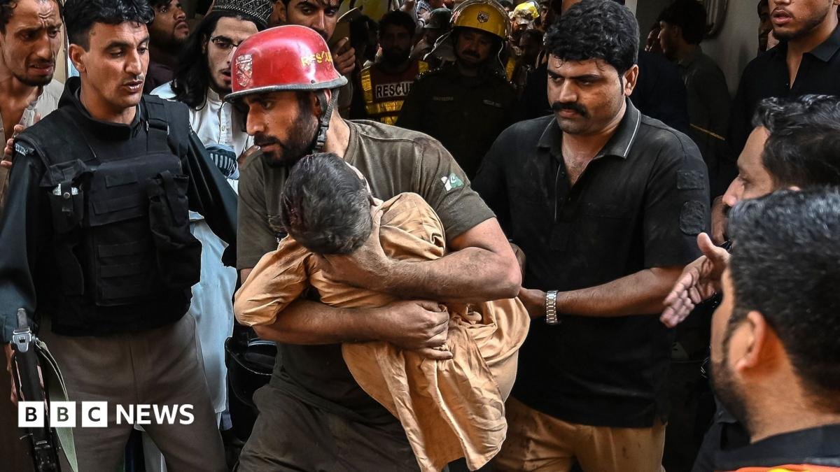 At least 33 students and a teacher dead following school roof collapse in Pakistan.